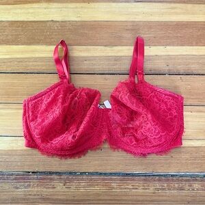 NWOT Victoria Secret Red Dream Angles balconette 38DDD